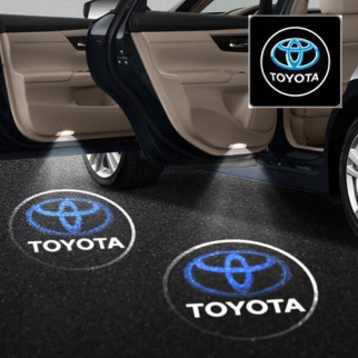 Лазерне дверне підсвічування Toyota 002 White-Blue: Елегантна підсвічування для вашого автомобіля - Інтернет-магазин спільних покупок ToGether
