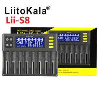 Зарядний пристрій LiitoKala Lii-S8, для акумуляторів Li-ion/LiFePO4/NiMH + 2 канали для Крон NiMH - Інтернет-магазин спільних покупок ToGether