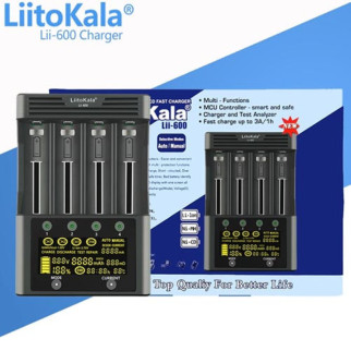 Зарядний пристрій LiitoKala Lii-600+АВТОЗАРЯДКА, інтелектуальний зарядний пристрій на 4 канали для Li-ion та NiMH - Інтернет-магазин спільних покупок ToGether