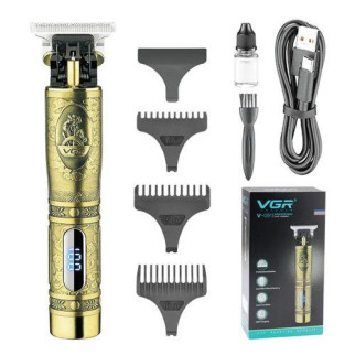Машинка (тример) для стрижки волосся та бороди VGR V-091, 3 насадки, LED дисплей - Інтернет-магазин спільних покупок ToGether