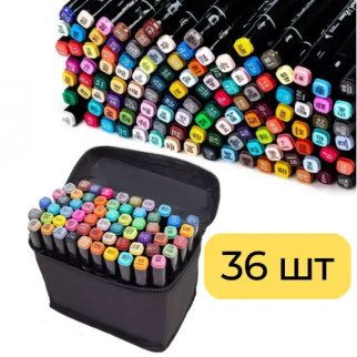 Набір маркерів двосторонніх 36 кольорів для малювання скетчингу sale - Інтернет-магазин спільних покупок ToGether