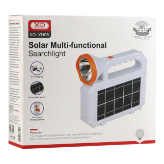 Багатофункціональний ручний ліхтар XO YH05 3000 мАч з сонячною батареєю, світлодіодною лампою та повербанком, - Інтернет-магазин спільних покупок ToGether