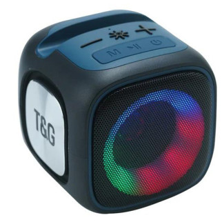 Портативна блютуз колонка з  TG359 з RGB ПІДСВІЧУВАННЯМ, speakerphone, радіо, black - Інтернет-магазин спільних покупок ToGether