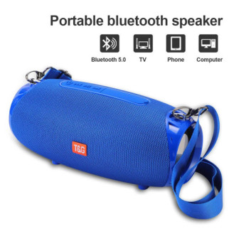Bluetooth-колонка TG534 Blue, Портативний Динамік для Ваших Пригод - Інтернет-магазин спільних покупок ToGether