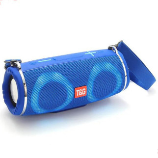 Bluetooth-колонка TG642 Blue з RGB ПІДСВІЧУВАННЯМ, Ритмічна Світлова Хвиля - Інтернет-магазин спільних покупок ToGether
