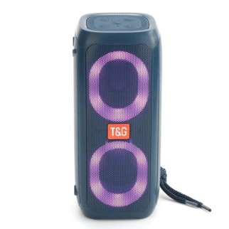 Bluetooth-колонка TG333 Blue з RGB ПІДСВІЧУВАННЯМ, Звукова Подорож - Інтернет-магазин спільних покупок ToGether