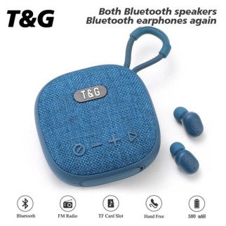 Bluetooth-колонка з навушниками TG813 Blue, Вся Музика в Одному Пристрої - Інтернет-магазин спільних покупок ToGether