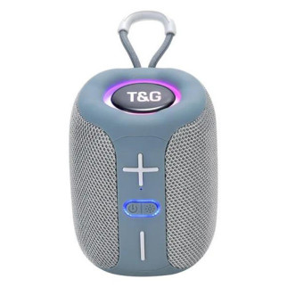 Bluetooth-колонка TG658 з RGB ПІДСВІЧУВАННЯМ, speakerphone, радіо, grey - Інтернет-магазин спільних покупок ToGether