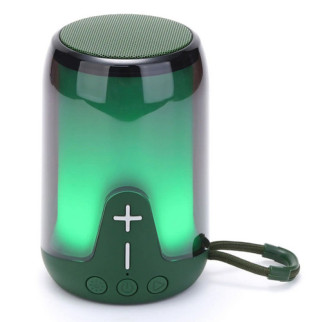 Блютуз колонка з підсвічуванням об'ємний стереозвук зелена TG652 RGB TWS speakerphone green - Інтернет-магазин спільних покупок ToGether