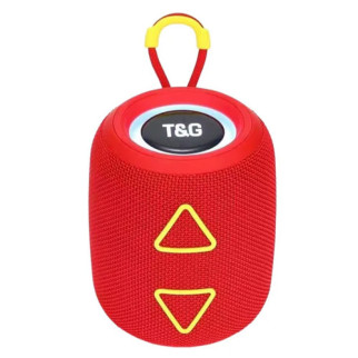 Блютуз колонка портативна червона компактна аудіо система з радіо та підсвіткою TG655 RGB FM speakerphone red - Інтернет-магазин спільних покупок ToGether