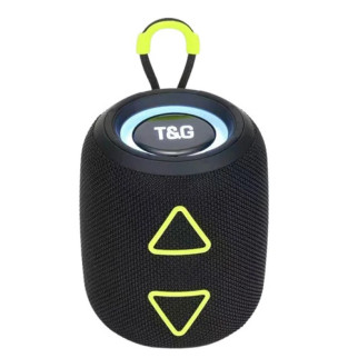 Блютуз колонка портативна чорна компактна аудіо система з радіо та підсвіткою TG655 RGB FM speakerphone black - Інтернет-магазин спільних покупок ToGether
