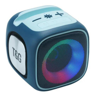 Bluetooth-колонка TG359 з RGB ПІДСВІЧУВАННЯМ, speakerphone, радіо, blue - Інтернет-магазин спільних покупок ToGether
