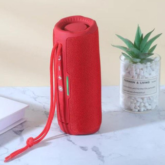 Портативна водонепроникна блютуз колонка з ремінцем і підсвіткою радіо TG365 speakerphone red - Інтернет-магазин спільних покупок ToGether