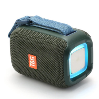 Bluetooth-колонка TG339 з RGB ПІДСВІЧУВАННЯМ, speakerphone, радіо, green - Інтернет-магазин спільних покупок ToGether