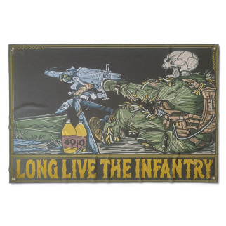 Банер  кулеметник "Long Live The Infantry" 600х900 мм - Інтернет-магазин спільних покупок ToGether