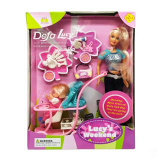 Дитяча лялька з донькою  20958 з аксесуарами (Бірюзовий) - Інтернет-магазин спільних покупок ToGether
