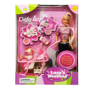Дитяча лялька з донькою  20958 з аксесуарами (Фіолетови) - Інтернет-магазин спільних покупок ToGether