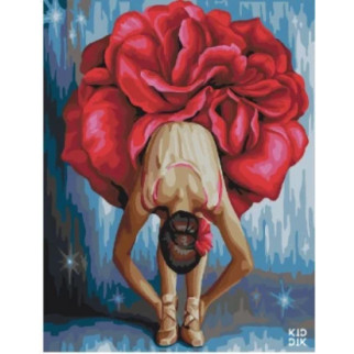 Картина за номерами. Brushme "Квіткова балерина" GX22465, 40х50 см - Інтернет-магазин спільних покупок ToGether