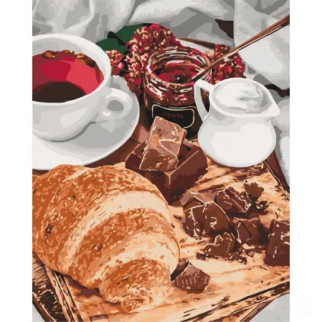 Картина за номерами. "Французький сніданок" KHO5573, 40х50 см - Інтернет-магазин спільних покупок ToGether