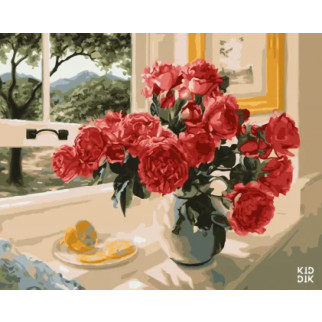 Картина за номерами. Art Craft "Троянди на підвіконні" 40 * 50 см 12115-AC - Інтернет-магазин спільних покупок ToGether