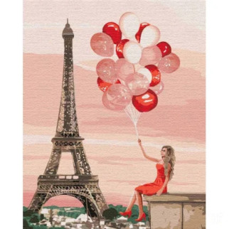 Картина за номерами. "Червоні фарби Парижа" 40 * 50см KHO4757 - Інтернет-магазин спільних покупок ToGether