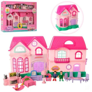Дитячий ігровий будиночок для ляльок 16526D з лялечками і меблями - Інтернет-магазин спільних покупок ToGether