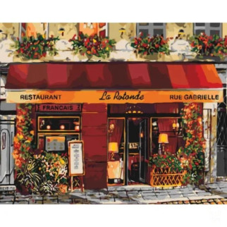 Картина за номерами "Яскравий ресторанчик" Ідейка KHO2193 40х50 см - Інтернет-магазин спільних покупок ToGether