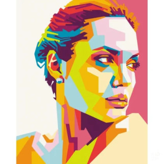 Картина за номерами "Анджеліна Джолі" Art Craft 10296-AC 40х50 см - Інтернет-магазин спільних покупок ToGether