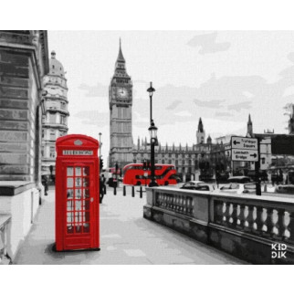 Картина за номерами "Дзвінок із Лондона" Ідейка KHO3619 40х50 см - Інтернет-магазин спільних покупок ToGether