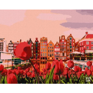 Картина за номерами "Вечірній Амстердам" Ідейка KHO2863 40х50 см - Інтернет-магазин спільних покупок ToGether