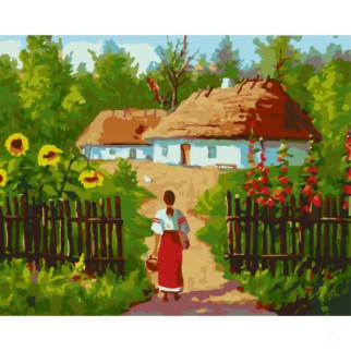 Картина за номерами "Українські хатинки" Art Craft 10350-AC 40х50 см - Інтернет-магазин спільних покупок ToGether