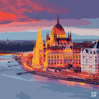 Картина за номерами. "Улюблений Будапешт" Ідейка KHO3602 50х50 см - Інтернет-магазин спільних покупок ToGether