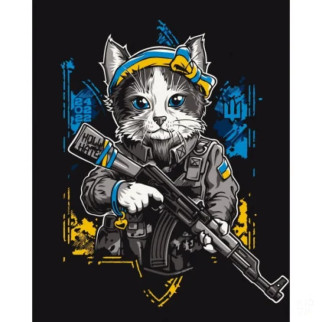 Картина за номерами "Кіт-захисник" 11659 40х50 см - Інтернет-магазин спільних покупок ToGether