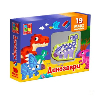 Набір магнітів MAXI "Динозаври" Vladi Toys VT3106-23, 19 шт - Інтернет-магазин спільних покупок ToGether