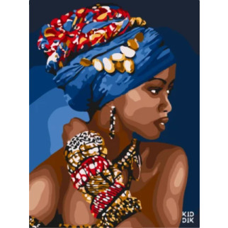 Картина за номерами "African woman" 10369-NN 30х40 см - Інтернет-магазин спільних покупок ToGether