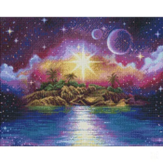 Алмазна мозаїка "Острів мрії" annasteshka Ідейка AMO7291 40х50 см - Інтернет-магазин спільних покупок ToGether