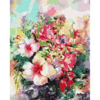 Картина за номерами "Фантазійні квіти" Brushme BS52516 40х50 см - Інтернет-магазин спільних покупок ToGether