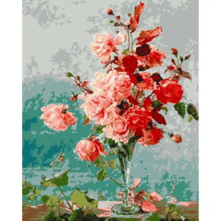 Картина за номерами "Рожеві троянди" Art Craft 13135-AC 40х50 см - Інтернет-магазин спільних покупок ToGether
