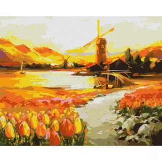Картина за номерами "У долині тюльпанів" BOND Tetiana Ідейка KHO6315 40х50 см - Інтернет-магазин спільних покупок ToGether