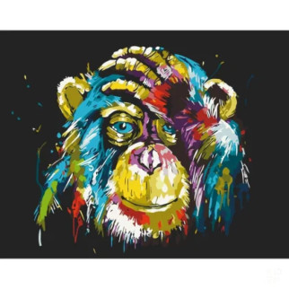 Картина за номерами "Яскрава мавпа" 11685-AC 40X50 см - Інтернет-магазин спільних покупок ToGether