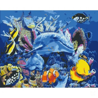 Картина за номерами "Життя на рифі" Art Craft 10624-AC 40х50 см - Інтернет-магазин спільних покупок ToGether