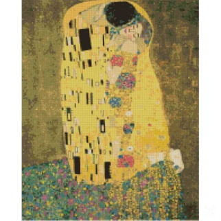 Алмазна мозаїка "Поцілунок" Густав Клімт" Brushme DBS1097 40х50 см - Інтернет-магазин спільних покупок ToGether