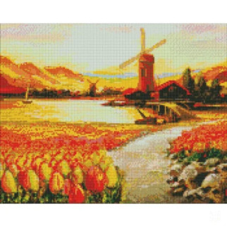Алмазна мозаїка"Удолинітюльпанів" BOND Tetiana AMO7649 Ідейка 40х50 см - Інтернет-магазин спільних покупок ToGether