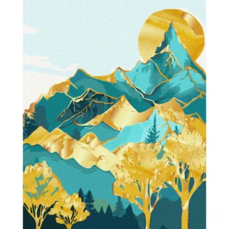 Картина за номерами "Гірські вершини" KHO5104 з фарбами металік 40х50 см - Інтернет-магазин спільних покупок ToGether
