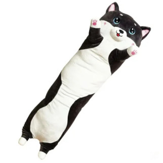 М'яка іграшка "Кіт батон" K15308 сірий 85 см - Інтернет-магазин спільних покупок ToGether