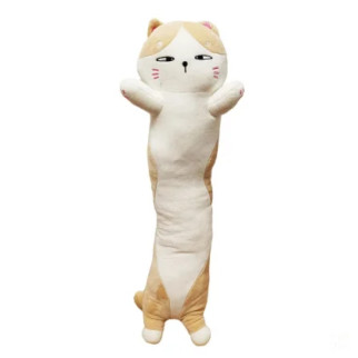 М'яка іграшка антистрес "Кіт батон" K15216, 70 см (Бежевий) - Інтернет-магазин спільних покупок ToGether