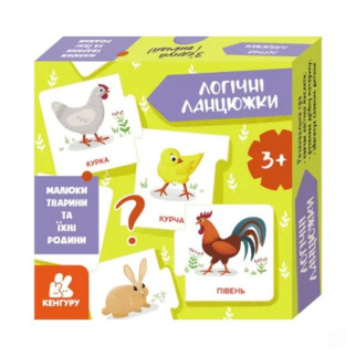 Логічні ланцюжки "Малюки тварини та їхні сім'ї" 1782001 українською мовою - Інтернет-магазин спільних покупок ToGether