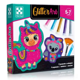 Набір для творчості "Glitter Art Блискучі звірята" VT4501-11, 5 флаконів з гліттерами - Інтернет-магазин спільних покупок ToGether
