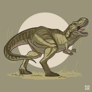 Картина за номерами "Тиранозавр 2" 15027-AC 30x30 см - Інтернет-магазин спільних покупок ToGether