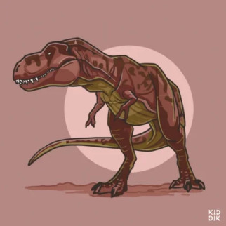 Картина за номерами "Тиранозавр" 15023-AC 30x30 см - Інтернет-магазин спільних покупок ToGether